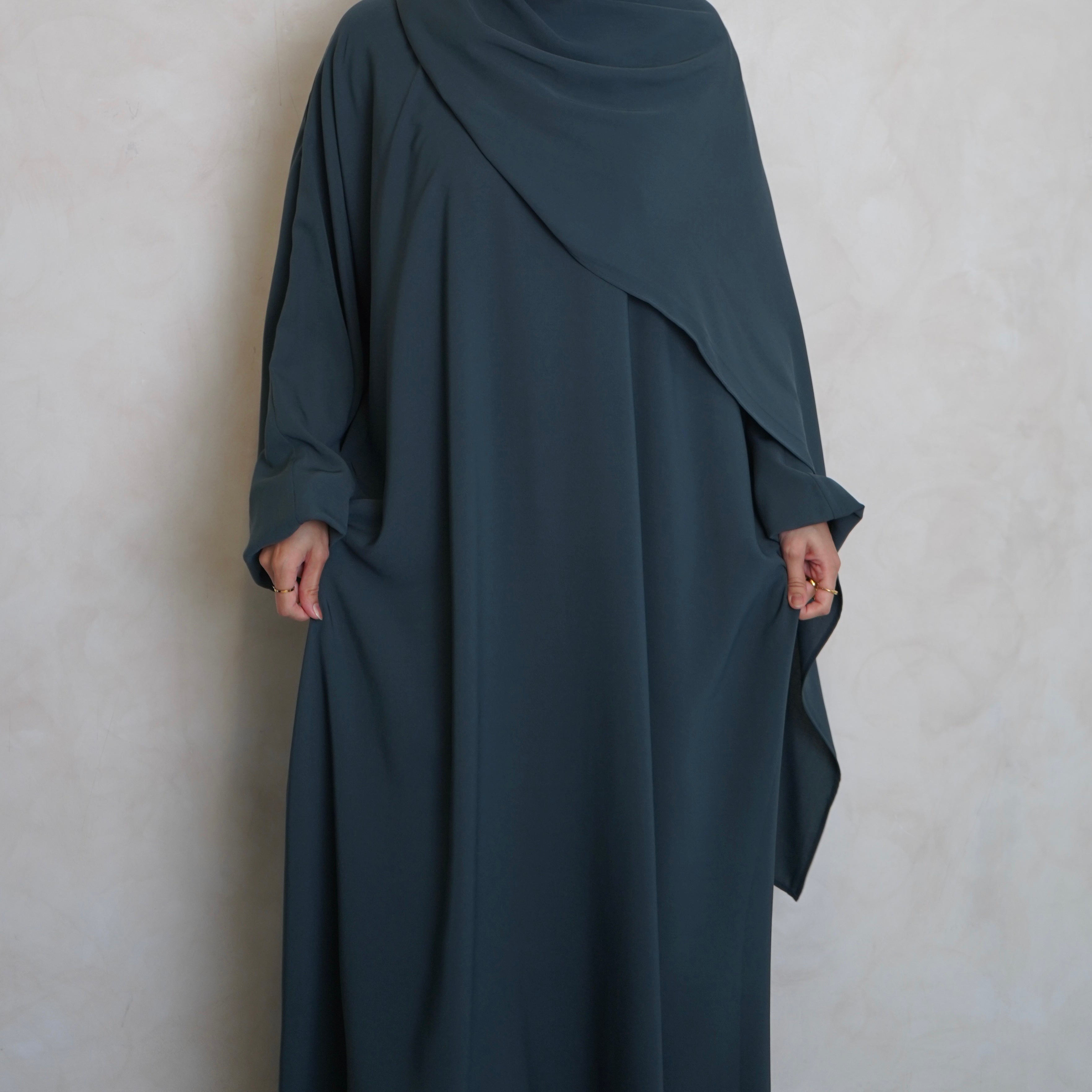 1pc Prayer Jilbaya Teal