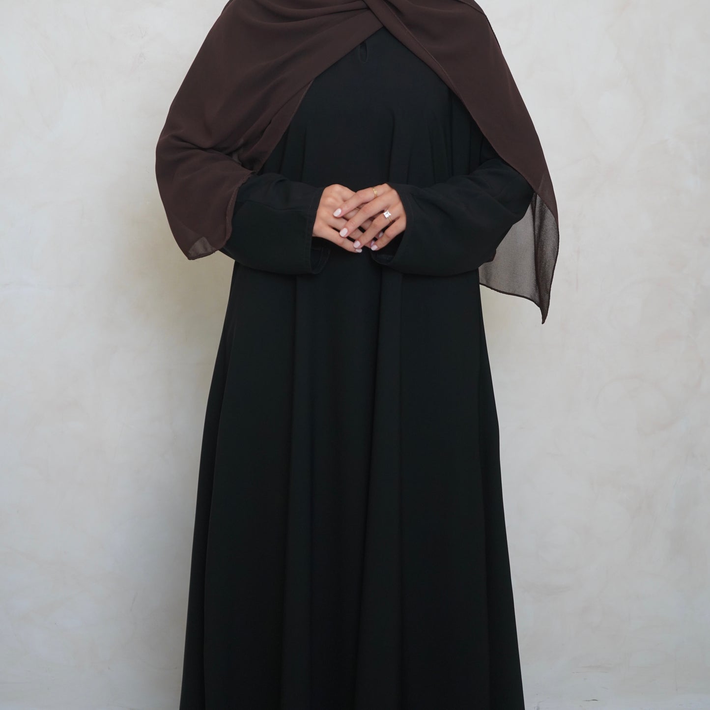 Classic A Line Abaya Black