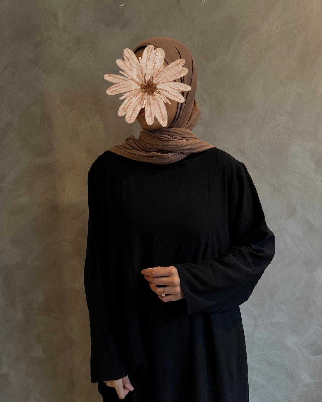 Long Sleeve Slip Dress Black