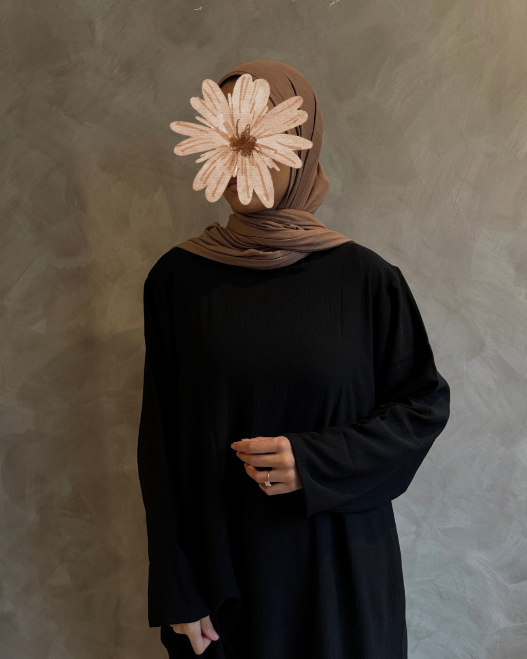 Long Sleeve Slip Dress Black