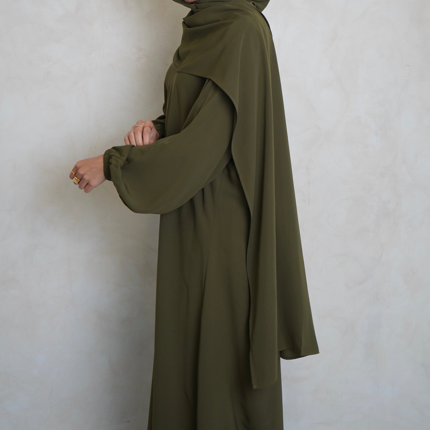 1pc Prayer Jilbaya Olive Green