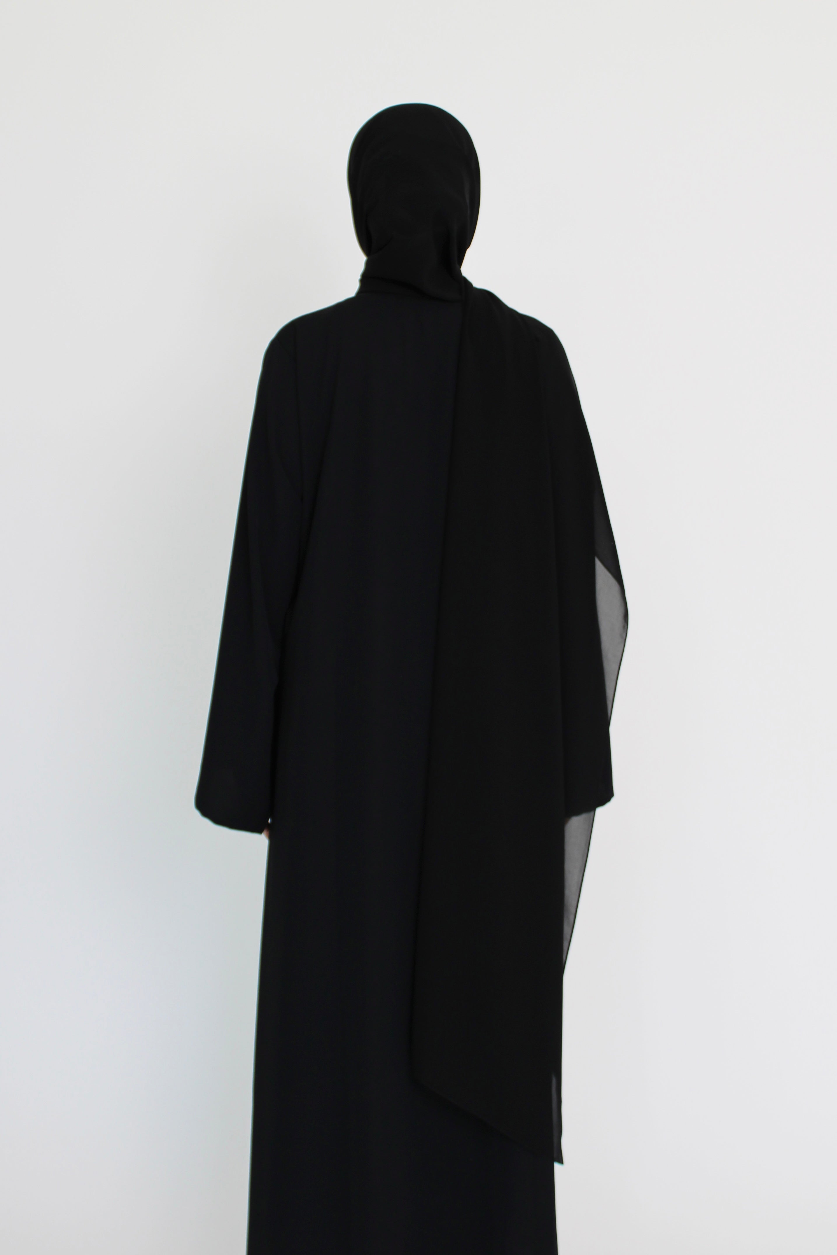Blackberry Tie Abaya with Matching Sheila Scarf
