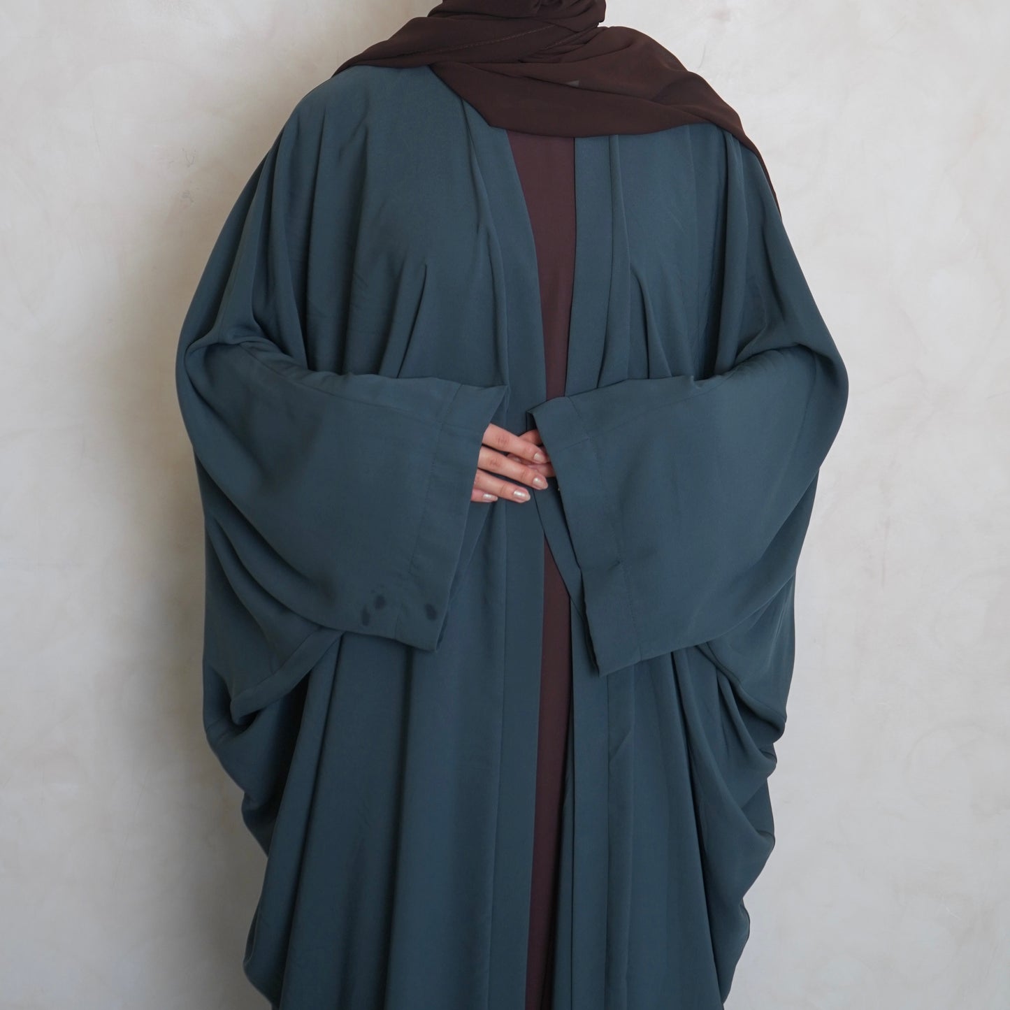 Nahla’s Open Cloak Abaya Teal