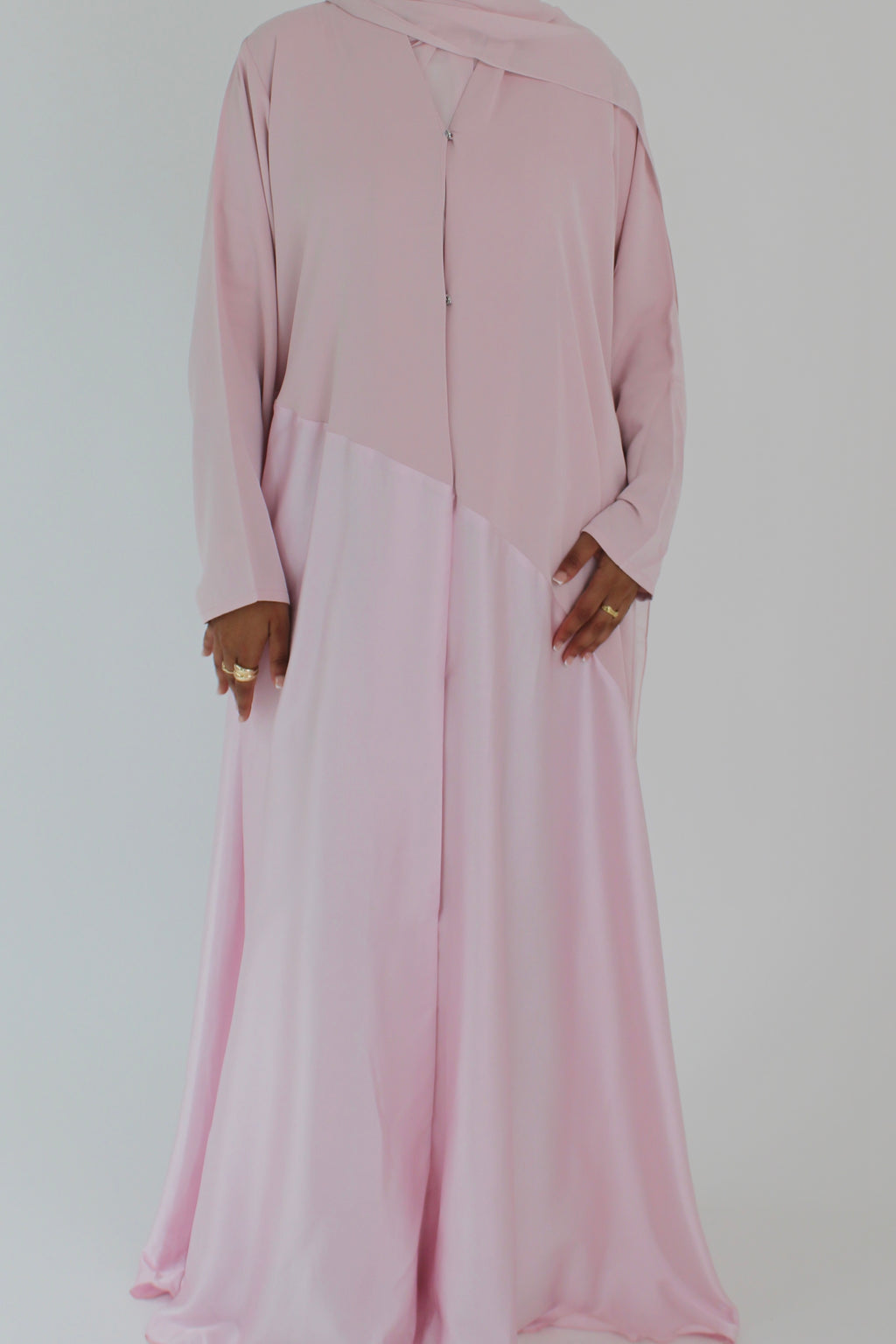 Baby Pink Silk with Matching Sheila Hijab