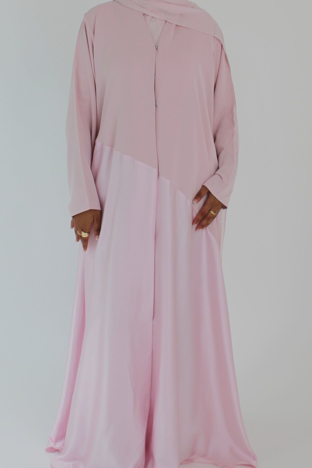 Baby Pink Silk with Matching Sheila Hijab