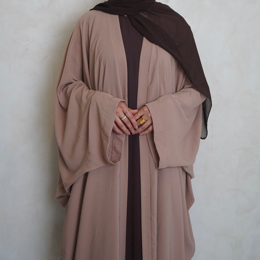 Nahla’s Open Cloak Abaya Cream