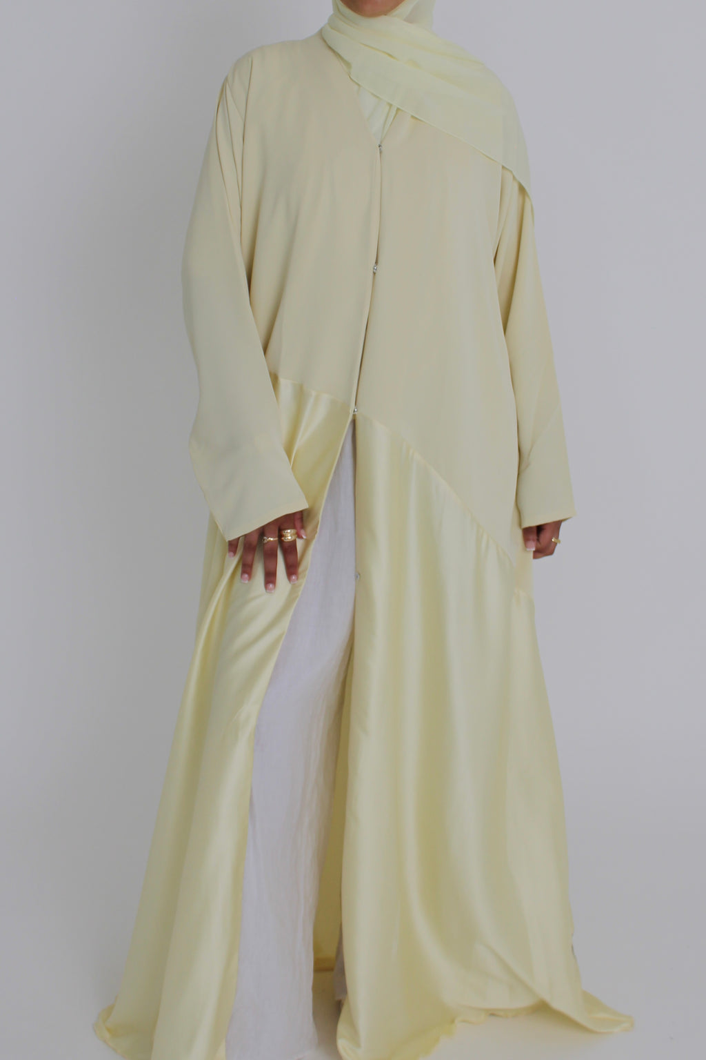 Butter Yellow Silk with Matching Sheila Hijab