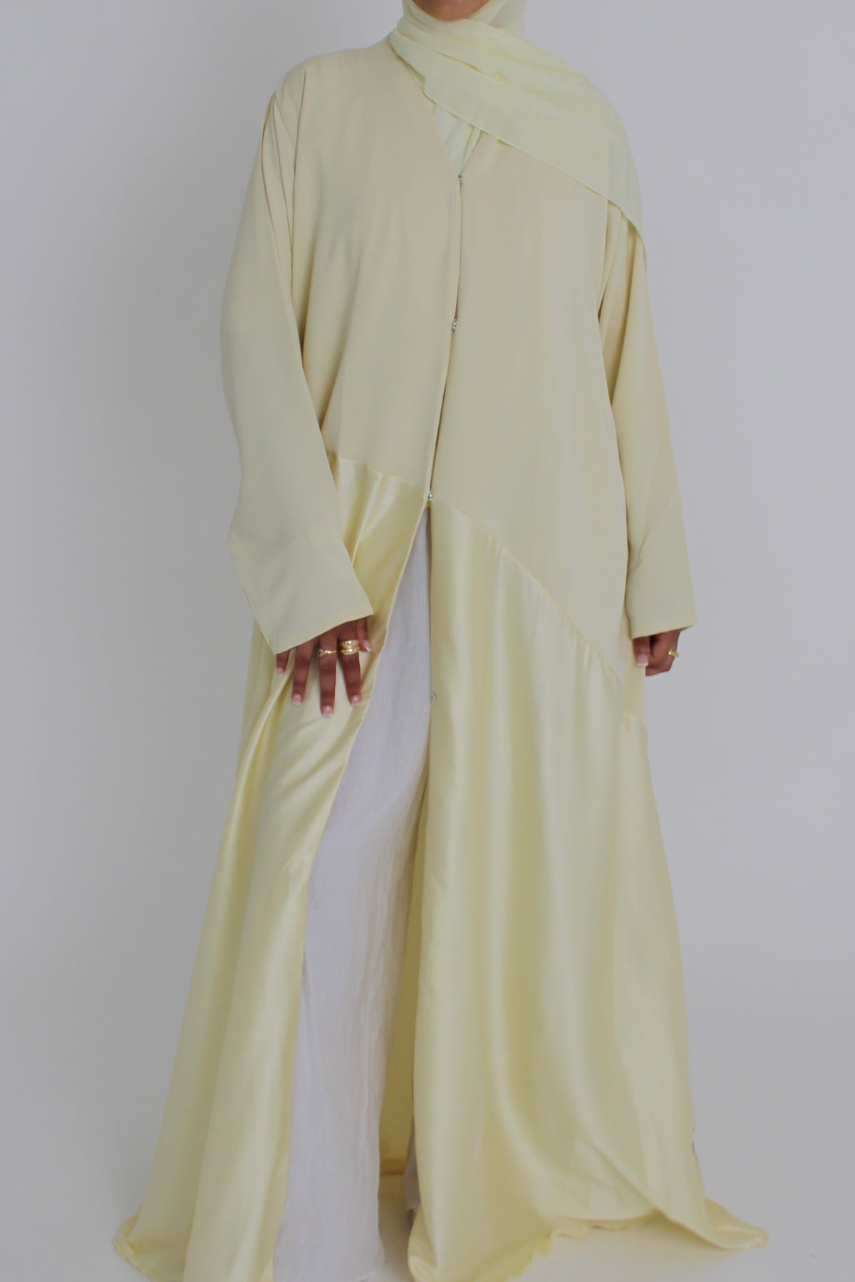 Butter Yellow Silk with Matching Sheila Hijab
