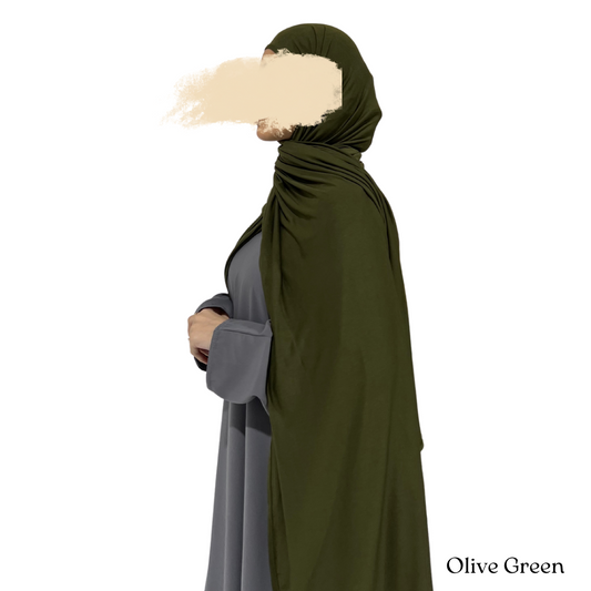 Jersey Hijab Olive Green