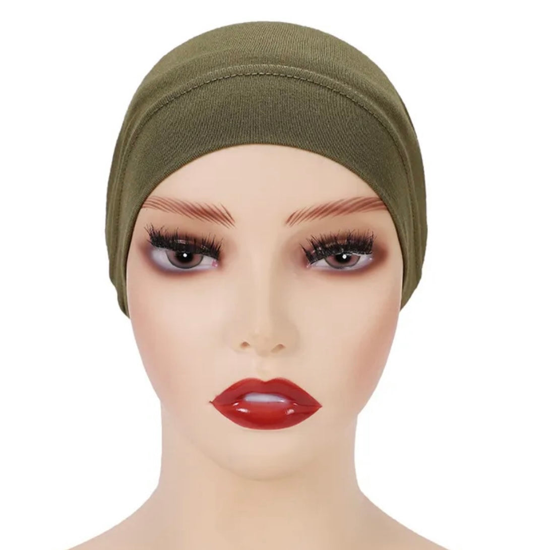 Hijab cap: Olive Green – The Abaya Company London