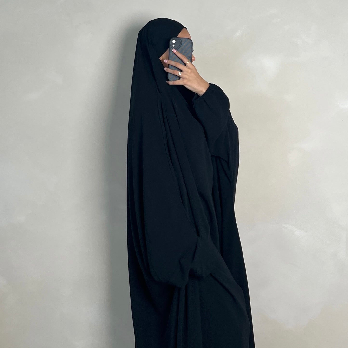 1pc Jilbab Black