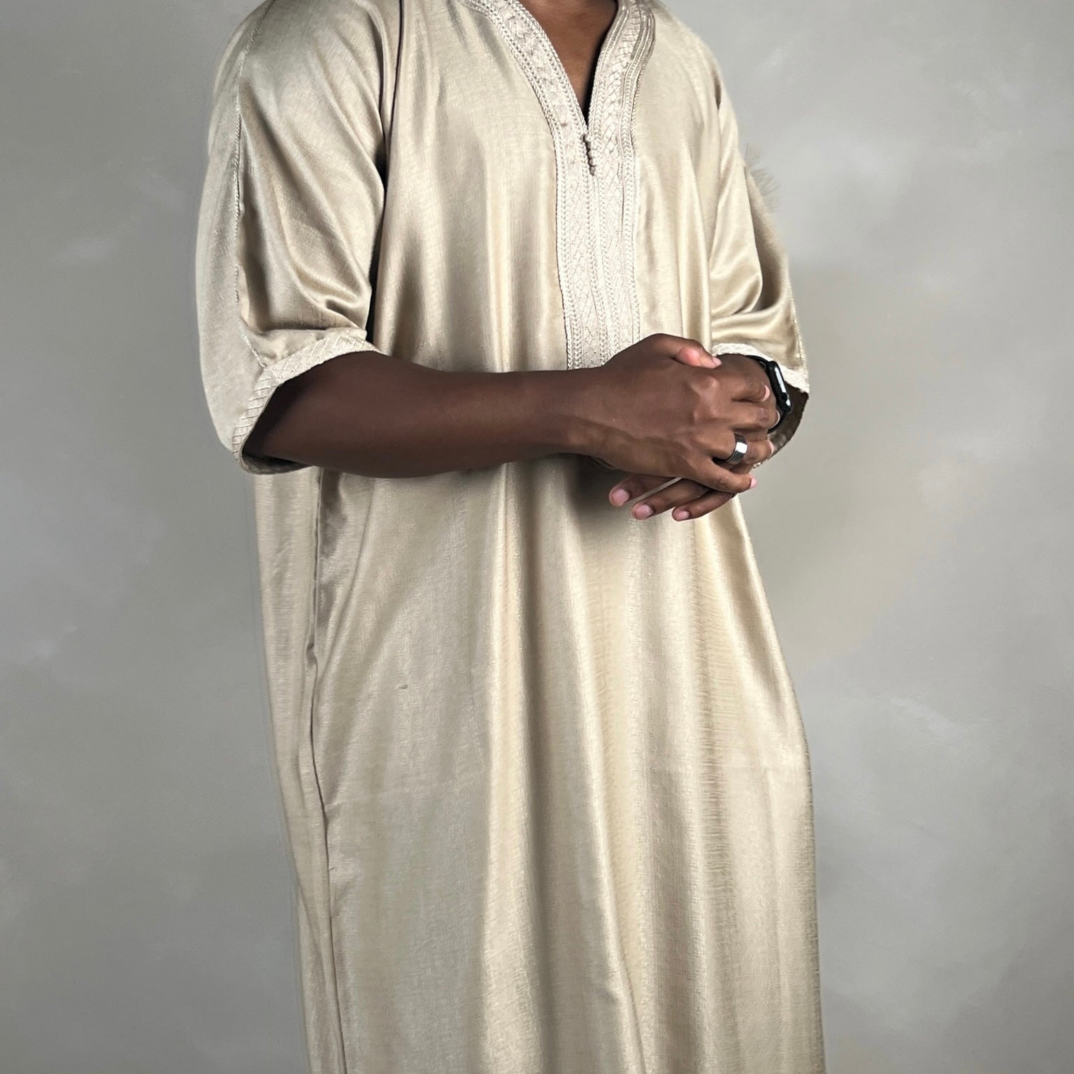 Men’s Moroccan Kaftan Cream