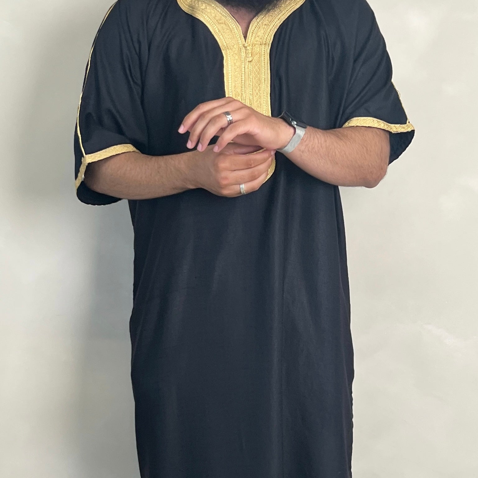 Men’s Moroccan Kaftan Black