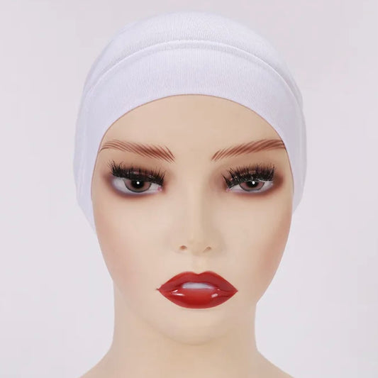 Hijab cap: White