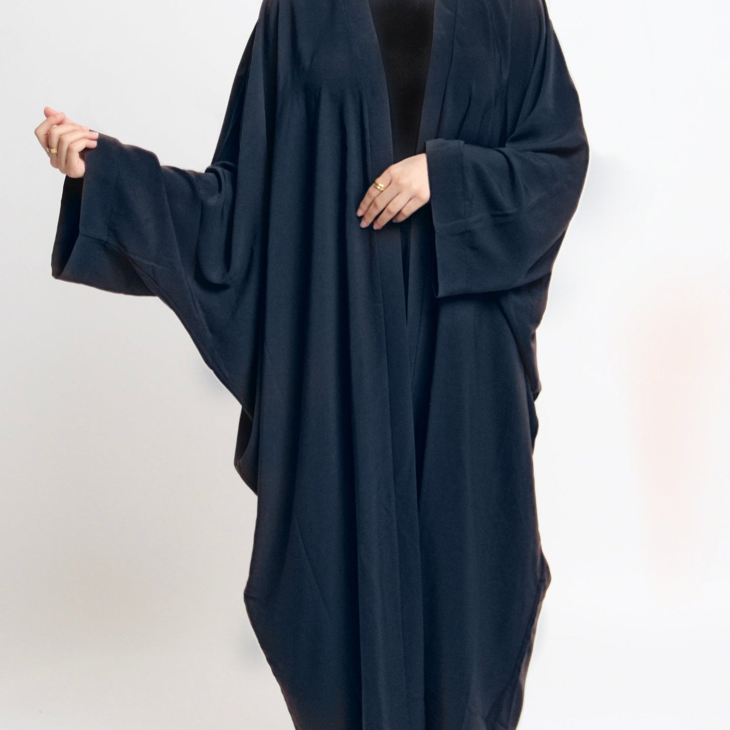 Nahla’s Open Cloak Abaya Navy Blue