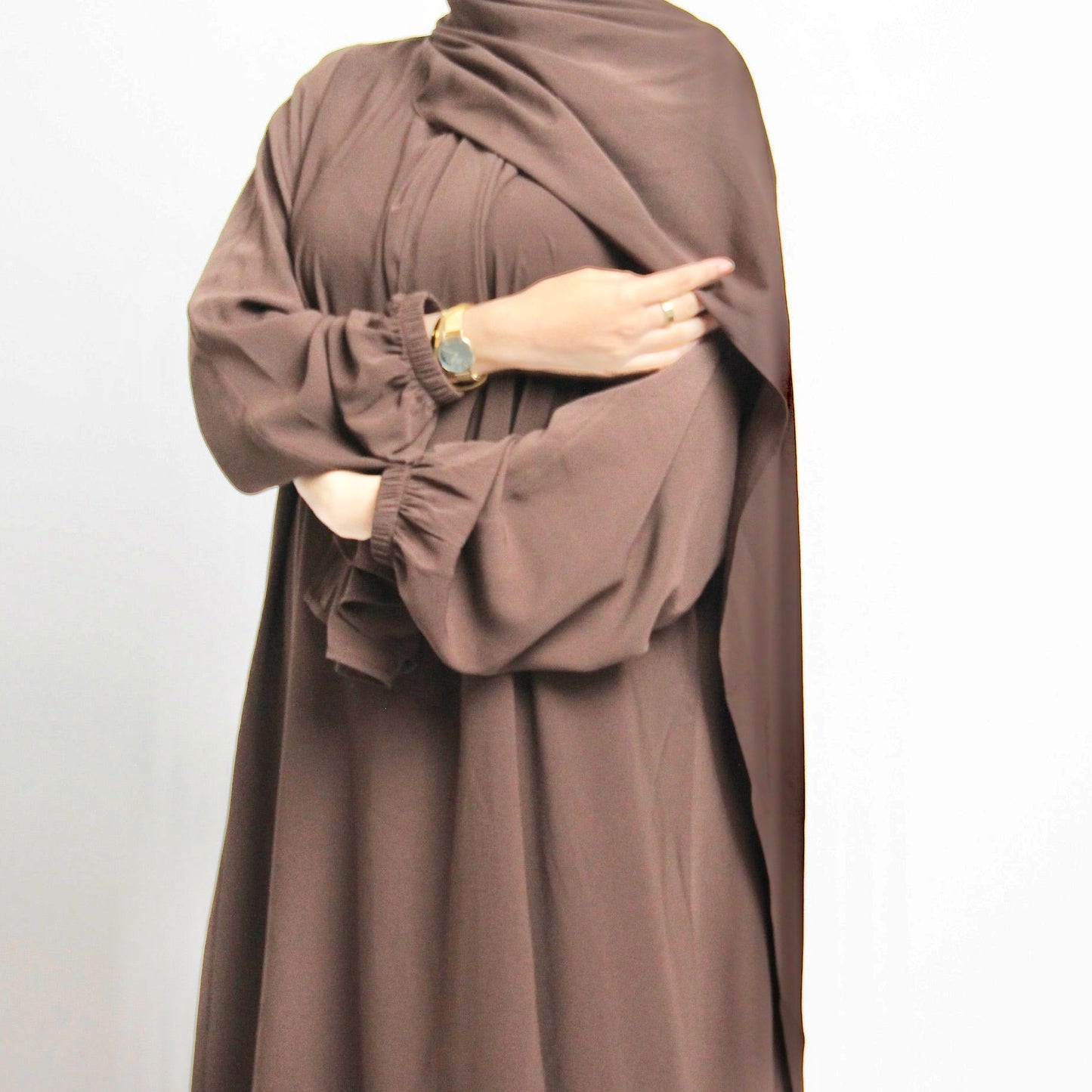 1pc Prayer Jilbaya Brown