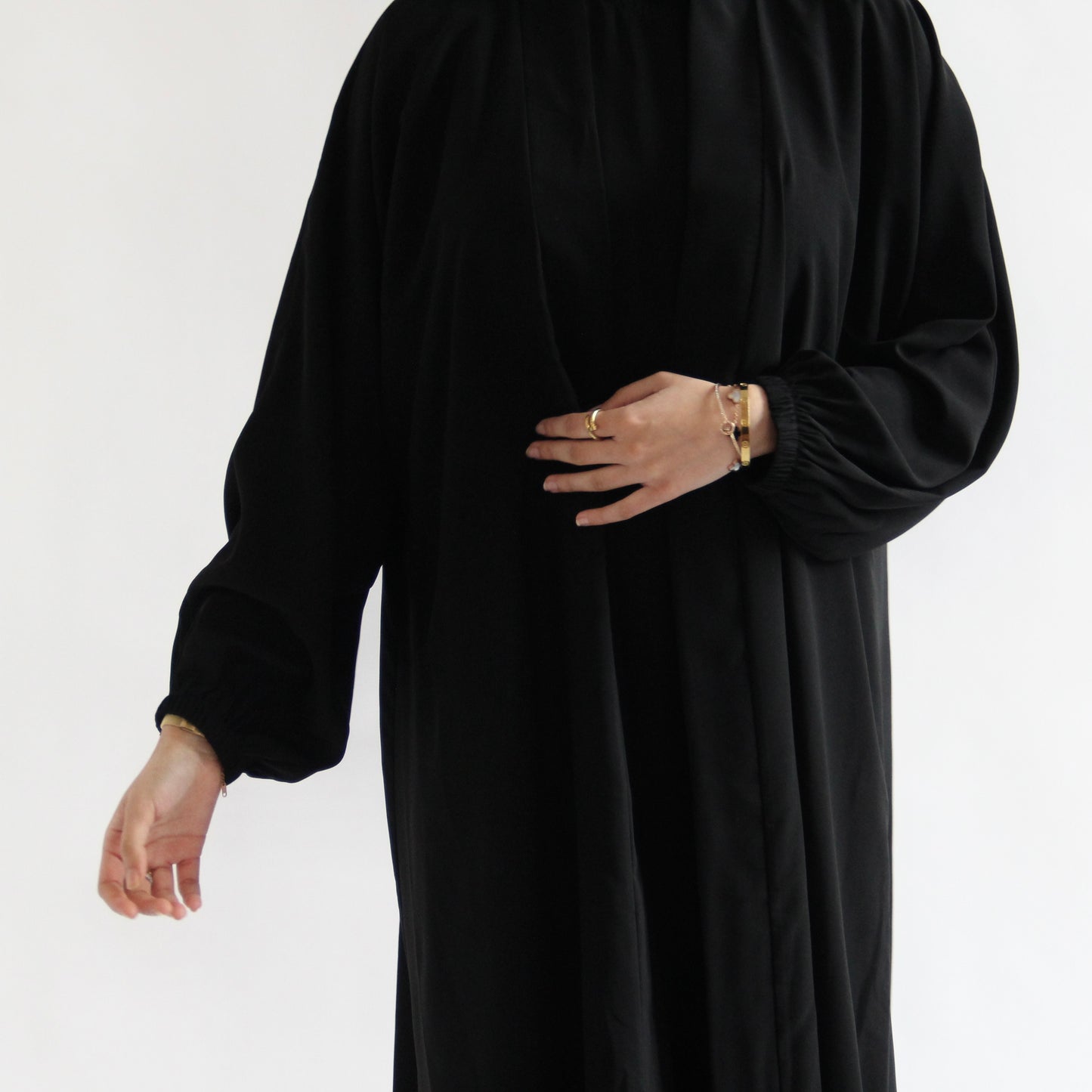 Cuffed Nubo Abaya Set Black