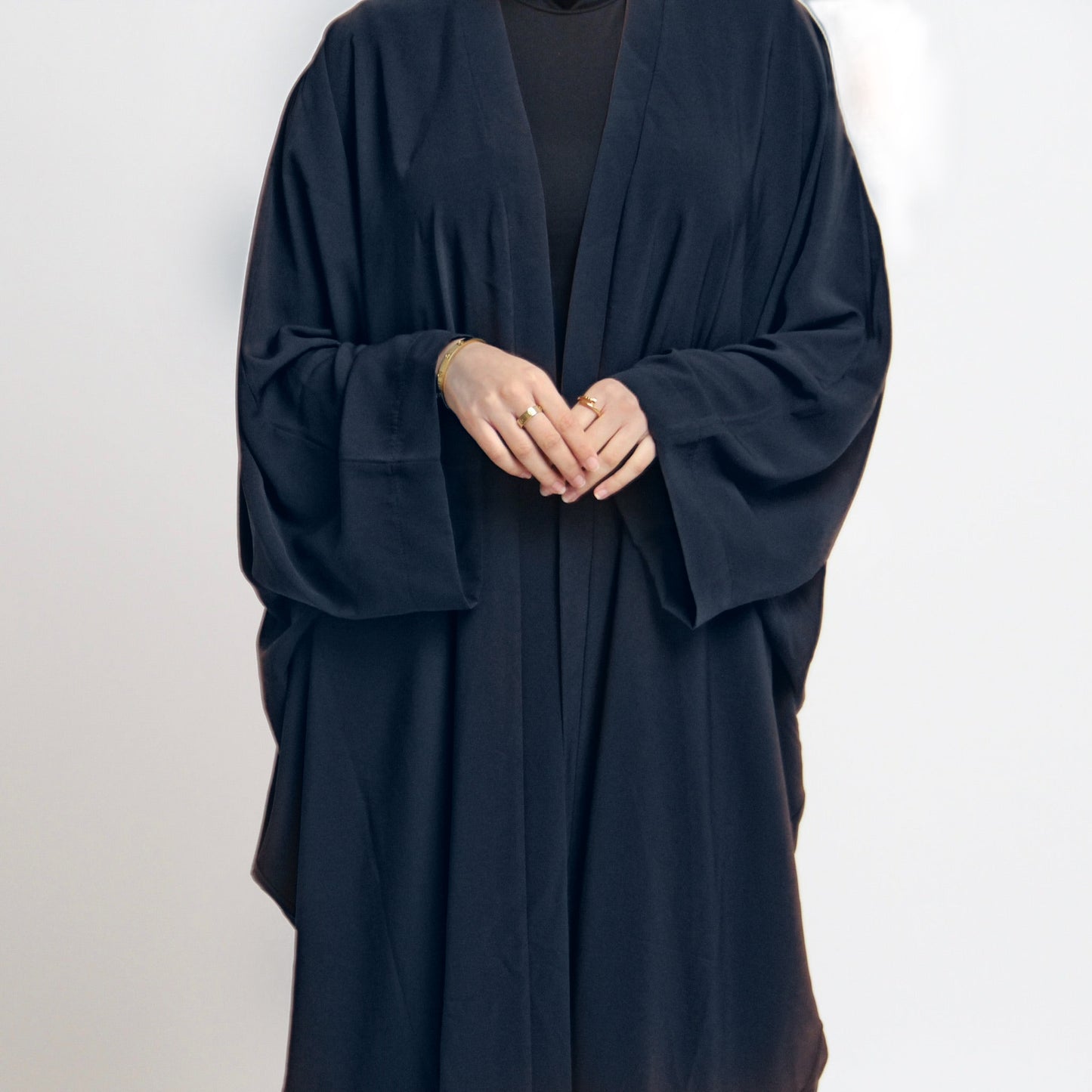 Nahla’s Open Cloak Abaya Navy Blue