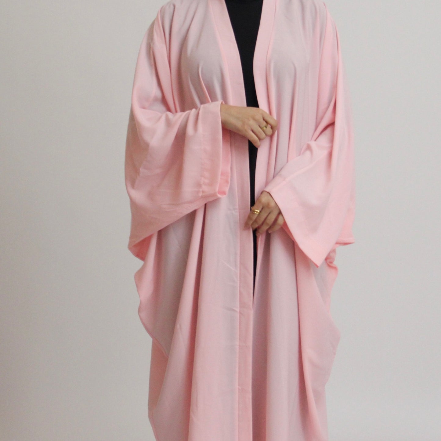 Nahla’s Open Cloak Abaya Baby Pink