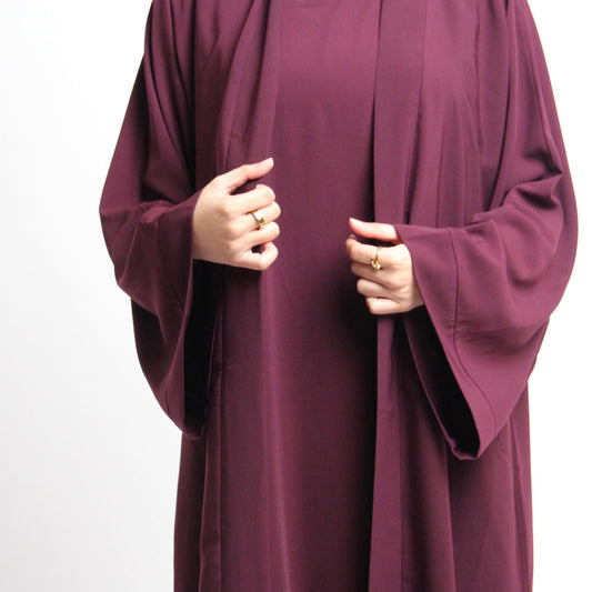 Burgundy slip dress