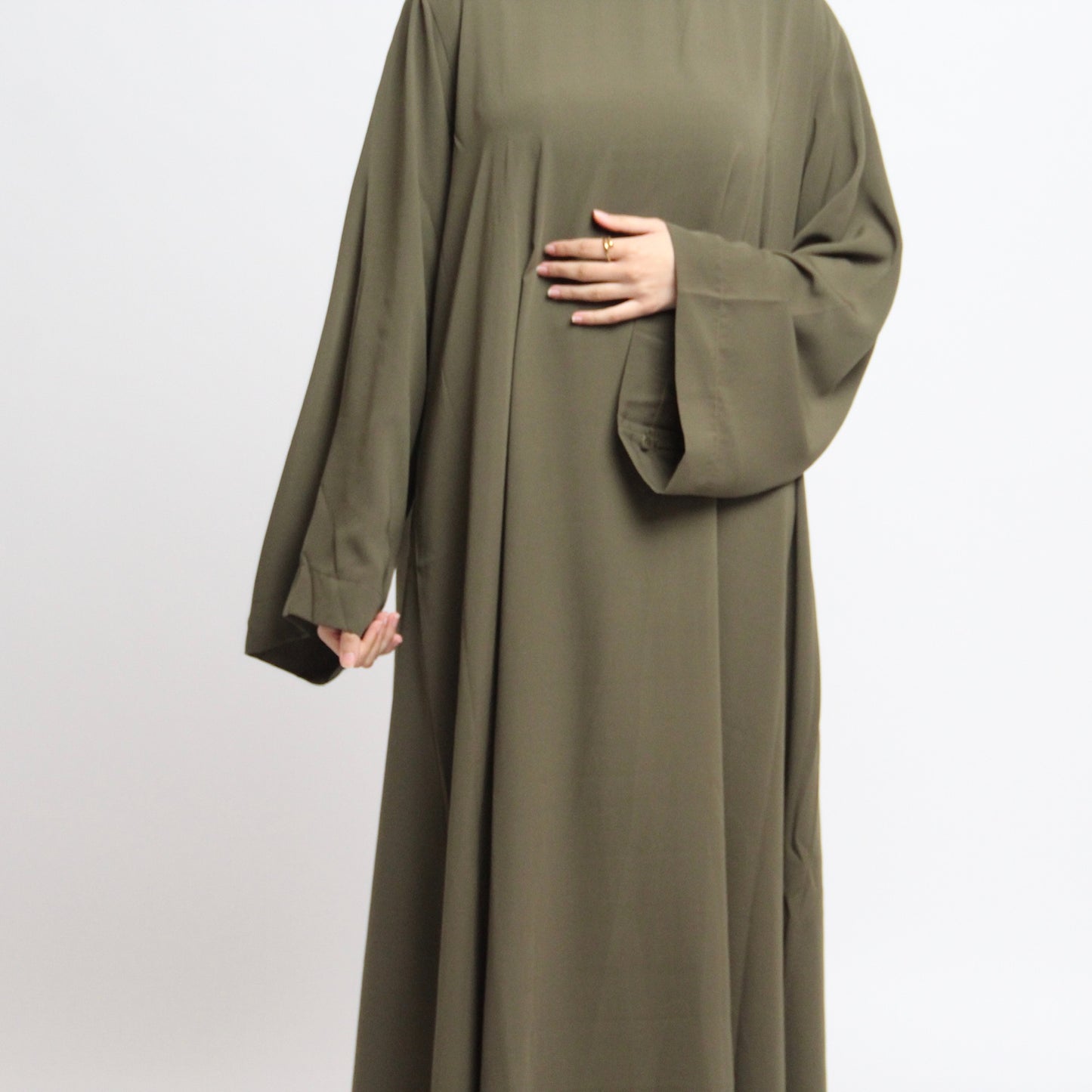 Mary’s Closed Abaya Olive Green