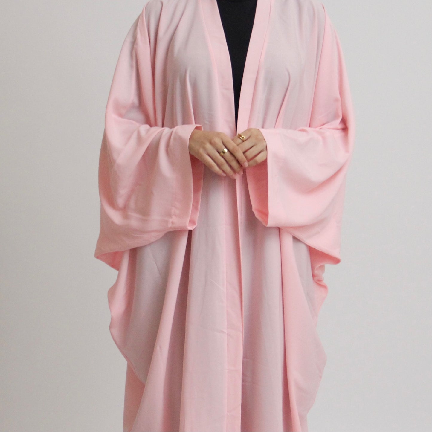 Nahla’s Open Cloak Abaya Baby Pink