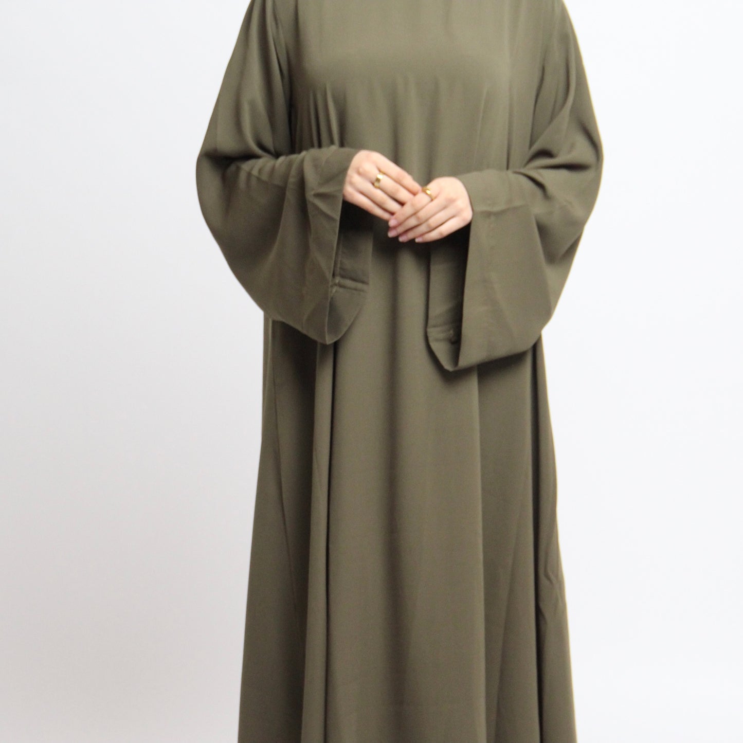 Mary’s Closed Abaya Olive Green